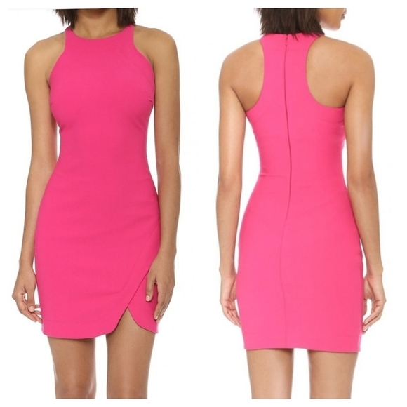 Elizabeth and James Pink Bardot Mini Dress - Picture 1 of 12